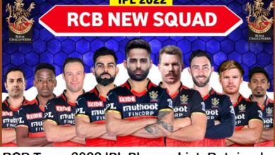 RCB Team 2022 IPL Players List, Retained Players