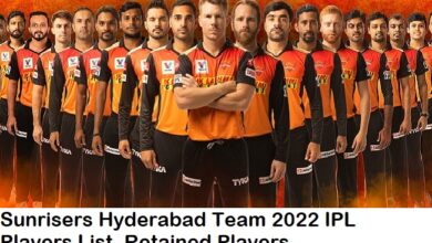 Sunrisers Hyderabad Team 2022 IPL Players List Retained Players